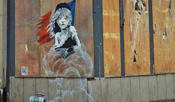 Banksy y su crítica a los refugiados de Calais en Francia