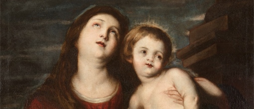 Anton Van Dyck (Amberes 1599-Londres 1641) - La Virgen con el Niño, 1621-22. Detalle. En el Museo Cerralbo.