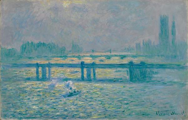 Claude Monet - Charing Cross Bridge, Reflections on the Thames, 1899-1901. Photograph: Claude Monet/Baltimore Museum of Art.