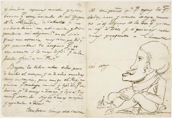 Goya - Carta de Goya a Martín Zapater 1794.