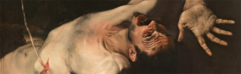 José de Ribera – Ticio, 1632. Óleo sobre lienzo, 227 x 301 cm. Museo Nacional del Prado, Madrid, sala 001. Detalle.
