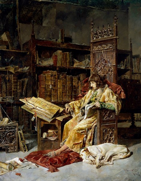 José Moreno Carbonero – El príncipe don Carlos de Viana, 1881. Óleo sobre lienzo. 310 x 242 cm. Museo del Prado, Madrid, España.