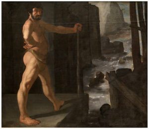 Francisco de Zurbarán – Hércules desvía el curso del río Alfeo, 1634. Óleo sobre lienzo. 133 x 153 cm. Museo Nacional del Prado, Madrid, España. Sala 009A.