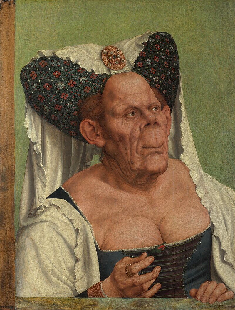 Quinten Massys – La duquesa fea. Óleo sobre madera de roble. 62,4 x 45,5 cm. National Gallery, Londres.